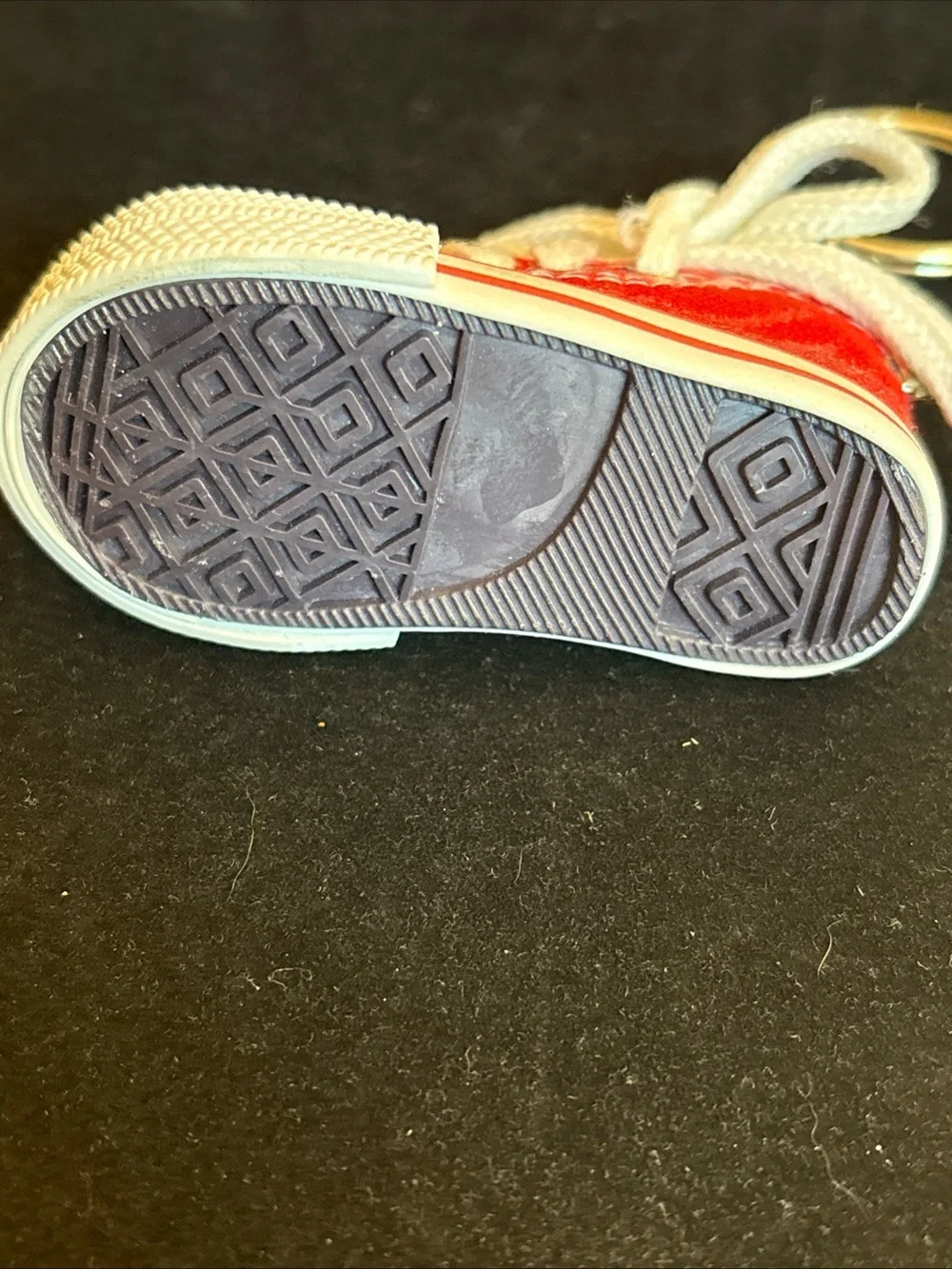 Red Mini Sneaker Keychain 3” shoe length
